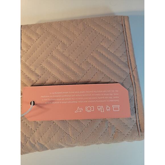 BAGSMART Pink Travel Jewelry Organizer Case Foldable Jewelry Roll BRAND NEW - Picture 8 of 9